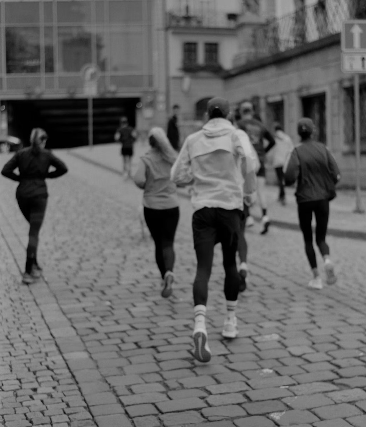 Running shoes at dawn